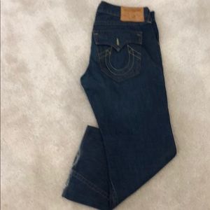 True Religion Jeans with Trendy Neon accents